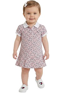 Vestido Baby Gola Polo Tommy Hilfiger