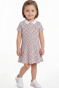 Vestido Kids Gola Polo Tommy Hilfiger