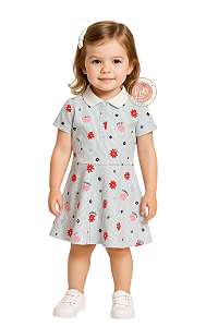 Vestido Kids Gola Polo Tommy Hilfiger