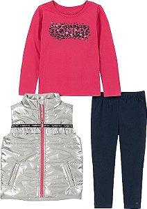 Conjunto Kids 3 Peças Colete Tommy Hilfiger