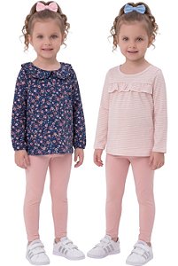 Conjunto Infantil Carter’s 3 Peças Floral