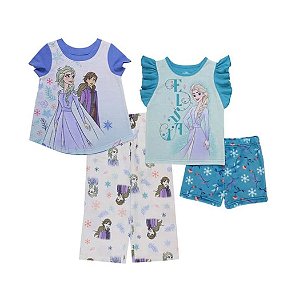 Kit Pijama Frozen  com 4 peças Disney