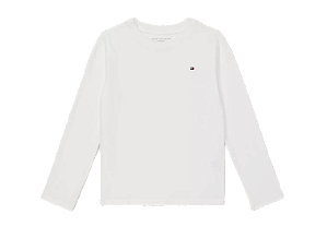 Camiseta Básica Infantil Ml Tommy Hilfiger