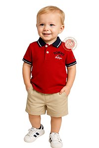 Conjunto Bebê Tommy Hilfiger - Polo vermelha