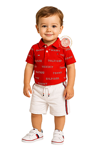 Camisa Gola Polo Bebê Tommy Hilfiger