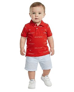 Camisa Gola Polo Bebê Tommy Hilfiger