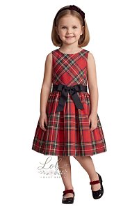 Vestido Infantil Polo Ralph Lauren Festa Xadrez