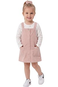 Salopete Kids com Camiseta Calvin Klein
