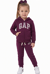 Conjunto Infantil em Moletom Marsala Gap