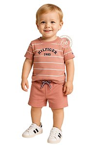 Conjunto – Tommy Hilfiger Bebê Camiseta + Shorts