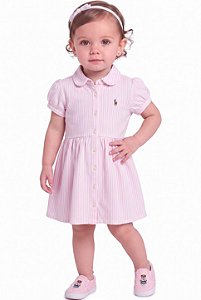Vestido Listras Polo Ralph Lauren