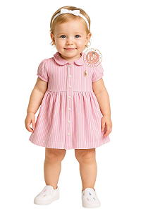 Vestido Listras Polo Ralph Lauren