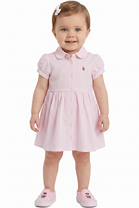 Vestido Listras Polo Ralph Lauren