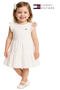 Vestido Tommy Hilfiger infantil Lese Branco