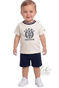 Conjunto Bebê Tommy Hilfiger Camiseta e Short