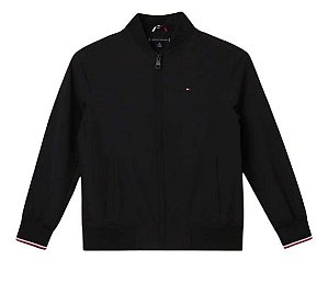 Jaqueta Infantil Bomber Tommy Hilfiger Preta