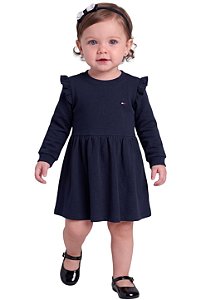 Vestido Bebe em Moletinho Tommy Hilfiger