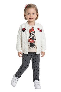 Conjunto 3 peças Minnie Mouse Disney Junior