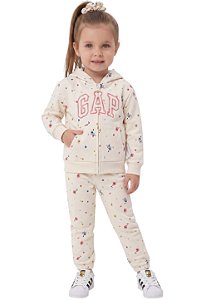 Conjunto Infantil em Moletom Floral Gap