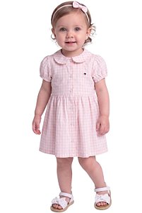 Vestido Vichy rosa | Tommy Hilfiger Baby