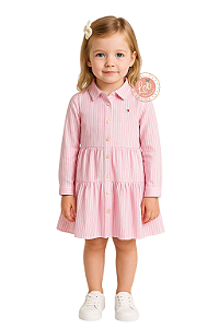 Vestido Chemise infantil Tommy Hilfiger