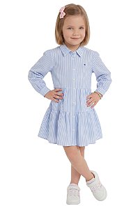 Vestido Chemise infantil Tommy Hilfiger