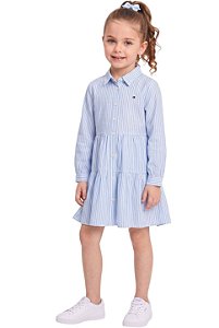 Vestido Chemise infantil Tommy Hilfiger