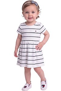 Vestido Bebe Tommy Hilfiger listrado
