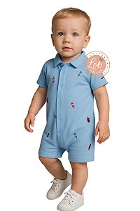 Romper Boias Nauticas Tommy Hilfiger Bebê