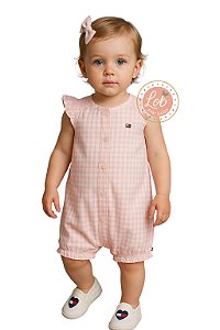 Romper vichy rosa | Tommy Hilfiger Baby