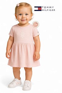 Vestido Tommy Hilfiger Bebê Rosa Bebê