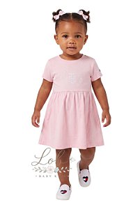 Vestido Tommy Hilfiger Bebê Rosa Bebê