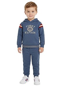 Conjunto Infantil Tommy Hilfiger – Moletom com Capuz e Calça Jogger