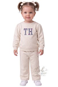 Conjunto Bebê Tommy Hilfiger em Moletom com Fleece