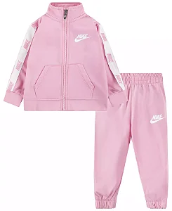 Agasalho Infantil Nike – Jaqueta com Zíper e Calça Jogger rosa