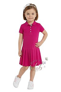 DUPLICADO - Vestido Kids Gola Polo Tommy Hilfiger