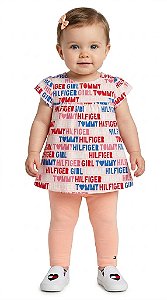 Legging Bebê Tommy Hilfiger Rose