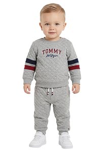 Conjunto Bebê Tommy Hilfiger Moletom Metalassado