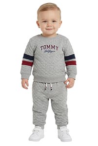 Conjunto Bebê Tommy Hilfiger Moletom Metalassado