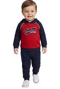Conjunto Bebê Menino Tommy Hilfiger Moletom com Fleece