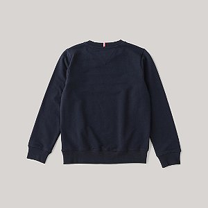 Moletom Infantil Tommy Hilfiger Azul Marinho Sem Fleece