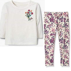 Conjunto  floral Gymboree