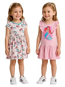 Kit Vestido em malha Arile Disney