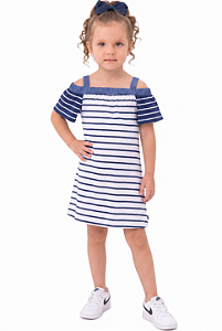 Vestido Infantil Nautica Listrado