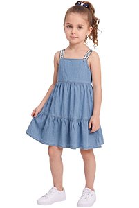 Vestido Infantil Tommy Hilfiger Jeans Chambray
