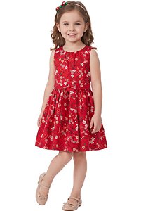 Vestido Infantil Carter’s Floral Vermelho