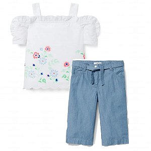 conjunto pantacourt jeans Janie and Jack