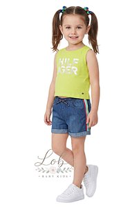 Conjunto Infantil Tommy Hilfiger – Regata + Shorts Jeans Liocel