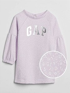 Vestido em moletom Flanelado Baby Gap