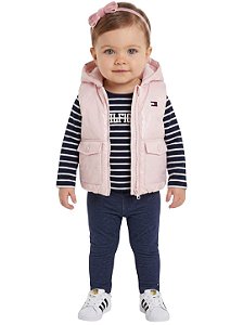 Conjunto Baby 3 Peças Colete Tommy Hilfiger